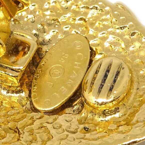 Chanel Earrings Clip-On Gold 94P - Picture 4 of 4